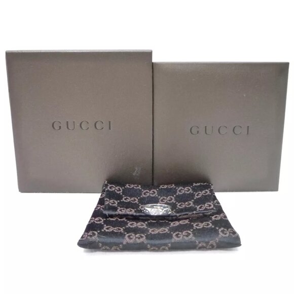 Authentic GUCCI Icon Ring K18 WG US:5 White Gold